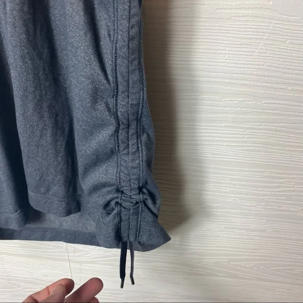 Lululemon 4 Gray Tye‎ Dye Cinched Ruffle Tank